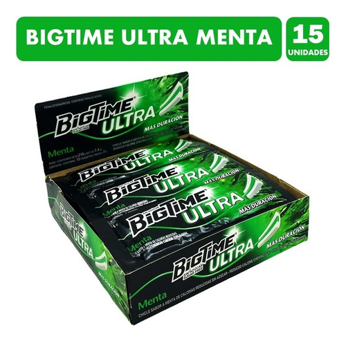 Display Bigtime Ultra Menta (display De 15 Unidades)