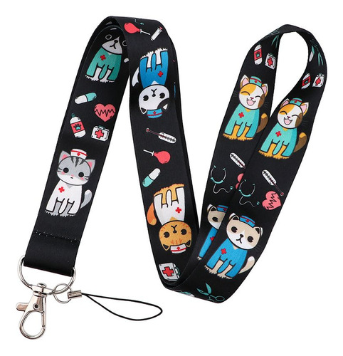 Llavero Animal Doctors Lanyard Para Teléfono Móvil Con Corre