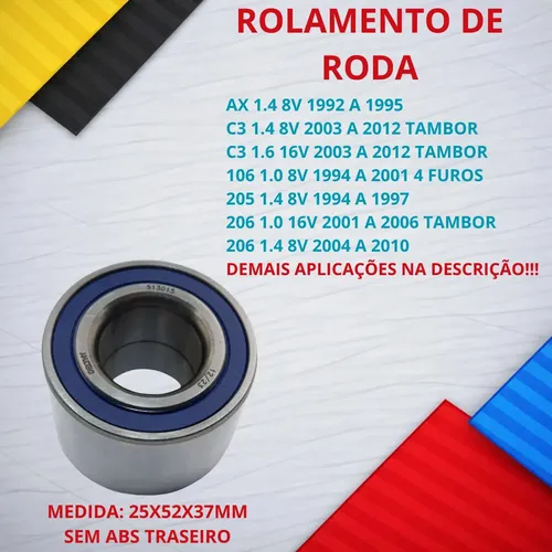 Rolamento Roda Traseiro Zx 1.8 1996 A 1998 7701205812 | MercadoLivre