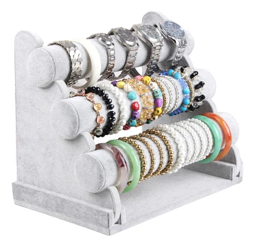 Exhibidor De Pulsera 3 Niveles Mostrador Accesorios Reloj