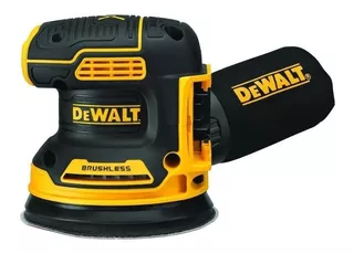 Lijadora profesional roto orbital inalámbrica DeWalt DCW210 con sistema velcro amarilla/negro 1010W 20V