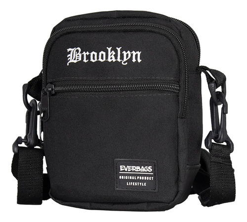 Shoulder Bag Brooklyn Preta Transversal Multiuso Estilosa