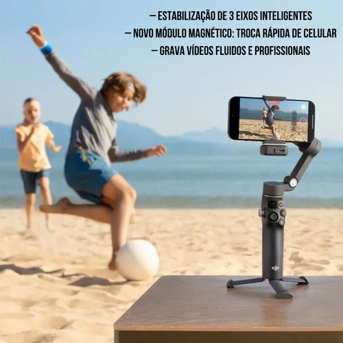 Gimbal Celular Dji Osmo Mobile 7p Estabilizador C/ Módulo