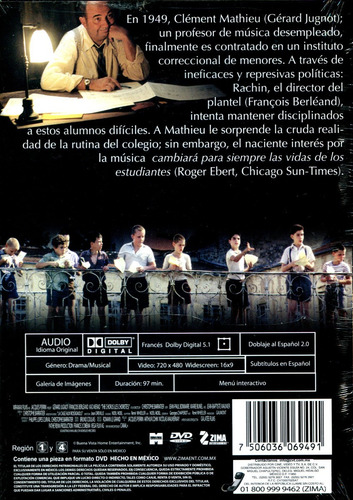 Dvd Los Coristas ( Les Choristes ) 2004 -christophe Barreter
