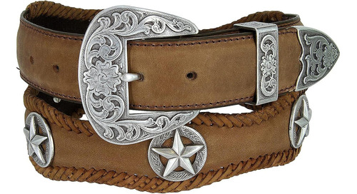 Austin Texas Star Conchos Cowboy Cowgirl Western Cinturón Cr