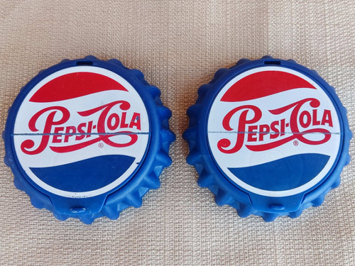 2 Tapas De Plástico Corcholatas Fichas Pepsi Retro Colección