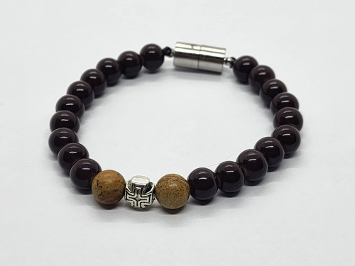 Pulsera Marron Madera Cruz - Pulse 