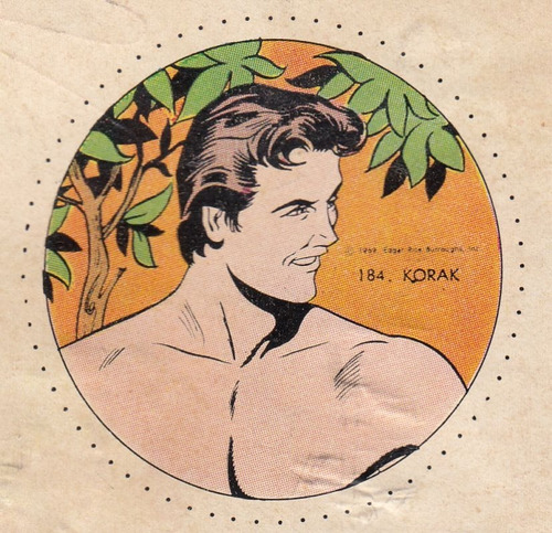 1969 Historieta Tarzan Korak Figurita Nº 184 Album Novaro 