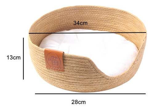 Cama Tipo Cesta Para Gatos, Bonita Cesta Nido Para Dormir, S
