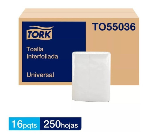Imagen 1 de 8 de Toalla Interfoliada Tork Xpress® Universal 16 X 250 Hojas