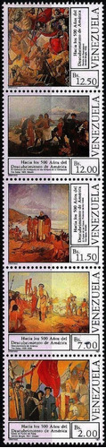 Descubrimiento América - Pinturas - Venezuela - Serie Mint 