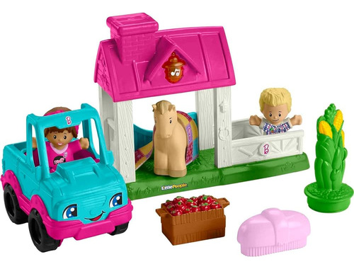 Fisher-price Little People Barbie Toddler Toy Horse Stable P