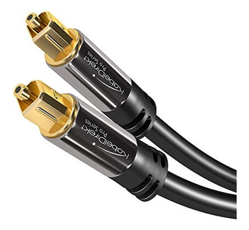 Cable De Audio Digital Optico Kabeldirekt (10 Pies) De Fibr