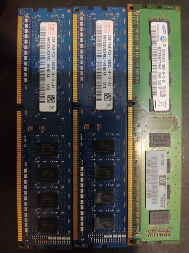 3 Memorias Ram Ddr3 2 Gb -- 6 Gb Totales 3x2gb