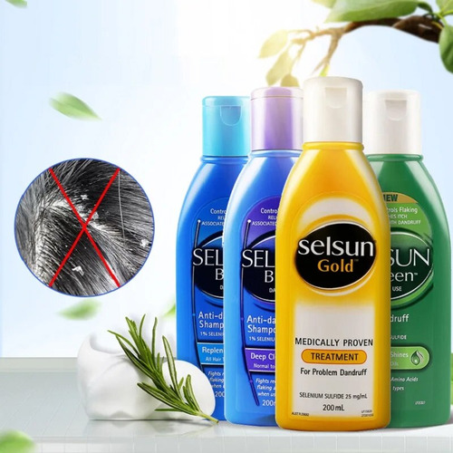Gold Selsun Amino Acid Selenium Sulfide Shampoo Hair