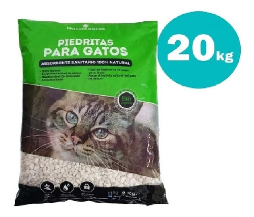 Arena Piedra Sanitaria Gato Gramas 20 Kg+envio Gratis