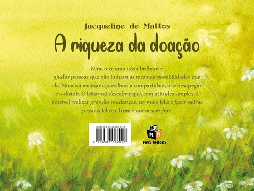 A Riqueza Da Doação, De Mattos, Jacqueline De. Editorial Mais Amigos, Capa Mole, Edição 2019-01-01 00:00:00 Em Português