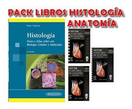 Pack Ross Histologia Y Netter Flashcard 3 Ts Libros Nuevos