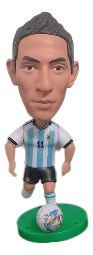 Muñeco Soccerwe Cabezón Fútbol - Angel Di Maria Argentina