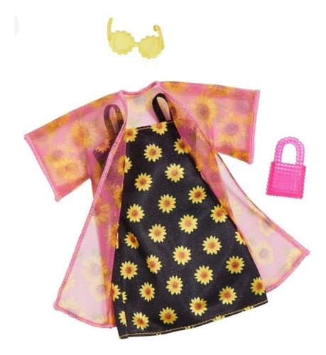 Muñeca Barbie 2-pack Vestido Y Falda De Girasoles