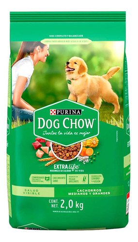 Purina Dog Chow Cachorros Medianos Y Grandes 2kg