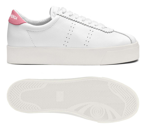 Zapatilla 2854 Club 3 Comfort Leather Afy-white-pink