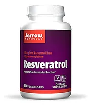 Comprar Jarrow Formulas Resveratrol 100mg Con Resveratrol Glucósidos Extraídos De La Raíz Hu Zhang, Apoya Favorablemente La Función Cardiovascular, Contiene 60 Capsulas