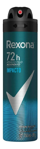 Kit Com 6 Desodorante Aerosol Rexona Masculino Impacto 90g