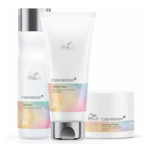 Color Motion + Wella Kit Shampoo Máscara Condicionador