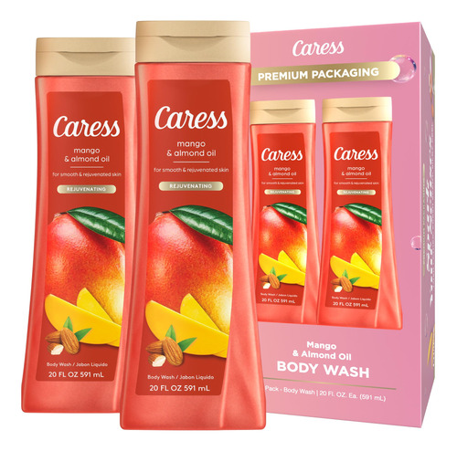 Caress Gel De Bano, Aceite De Mango Y Almendras, Gel De Bano