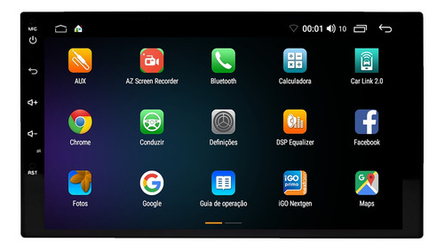 Kit Multimidia Punto Linea 13/17 Aikon Core Red 7p 2gb 64gb