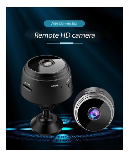 - . . Mini Cámara Oculta Wifi Espía Batería Espía Discreta