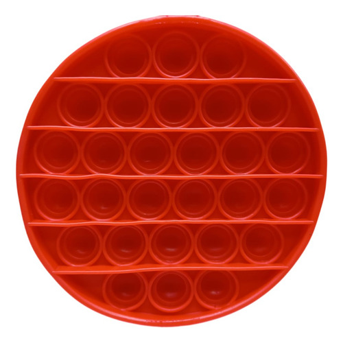Fidget Toy Pop It Juguete Burbuja Antiestres Figuras Bu-1 Co Circulo Rojo