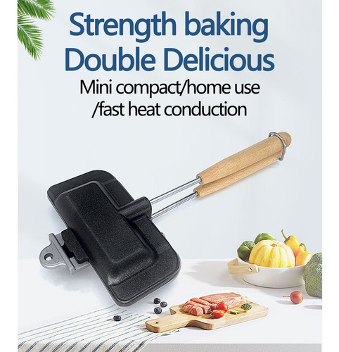 Molde Para Hornear Sándwiches De Doble Cara, 8a7x, Molde Par