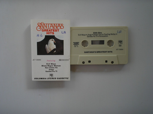 Carlos Santana Greatest Hits Casete Printed Usa 1974
