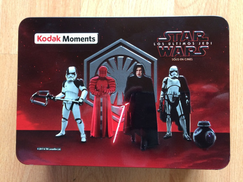 Caja De Lamina Star Wars 8 The Last Jedi Kodak Kylo 