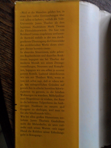 Lachen Mit Thurber. James Thurber. (Usado)