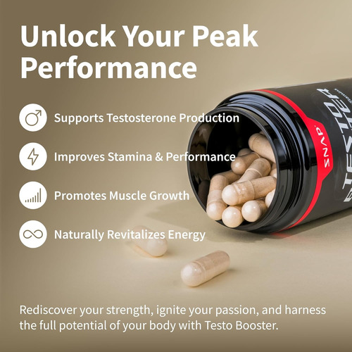 Snap Supplements Testo Booster 60caps Sfn