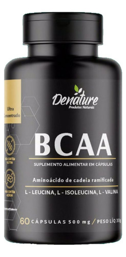 Aminoácidos Ramificados Bcaa 120 Cápsulas 