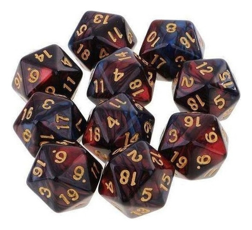 2x10pcs 20 Sided Dice D20 Polyhedral Dungeon Dice T11