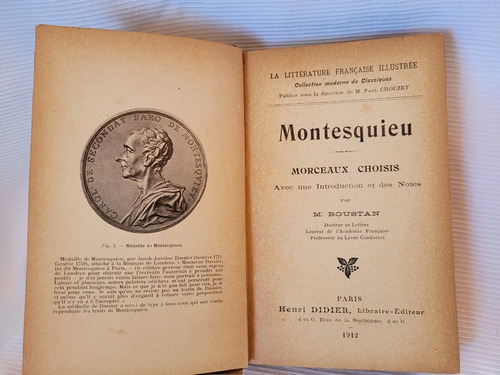 Montesquieu Morceaux Choisis Roustan Didier