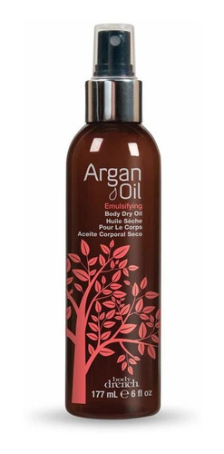 Aceite De Argán Cuerpo Emulsionar Seco Aceite 6 Oz.