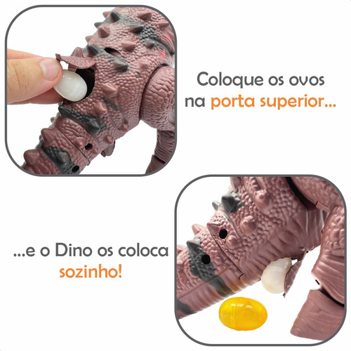 Dinossauro Com Som Luz Projetor De Imagem T-rex Anda Se Mexe