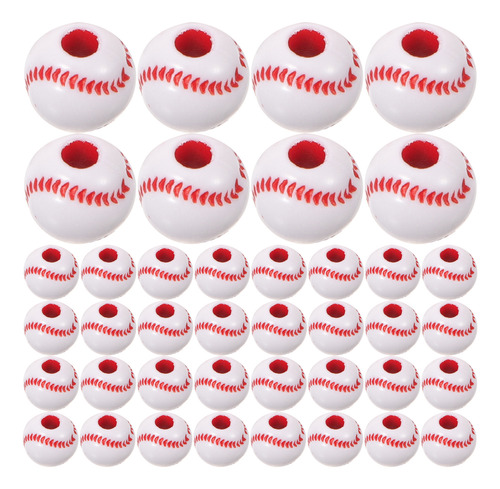 Abalorios De Béisbol Para Hacer Joyas, 50 Unidades