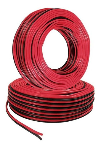 Cable Para Bocina Automotriz Calibre 18 Rollo 100m Bicolor