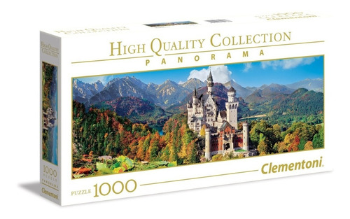 Puzzle 1000 Neuschwanstein Panorama 39438 - Clementoni