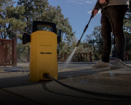 Hidrolavadora eléctrica Belarra H1200 amarillo de 1400W con 110bar de presión máxima 220V - 50Hz