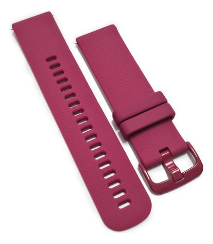 Pulseira Silicone Compatível Com Garmln Foreruner 965 265 Cor Vermelho vinho Largura 22 mm