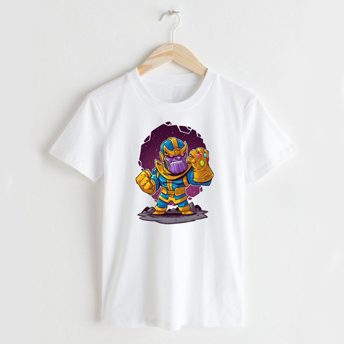 Remera Thanos Marvel - Talles Especiales Niños Aesthetic 