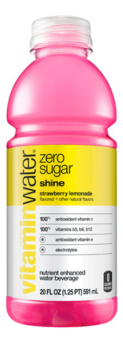 Vitaminwater Limonada De Fresa Agua Mejorada Botella 591 Ml